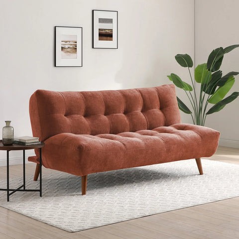 Venus Terracotta Chenille Sofa Bed