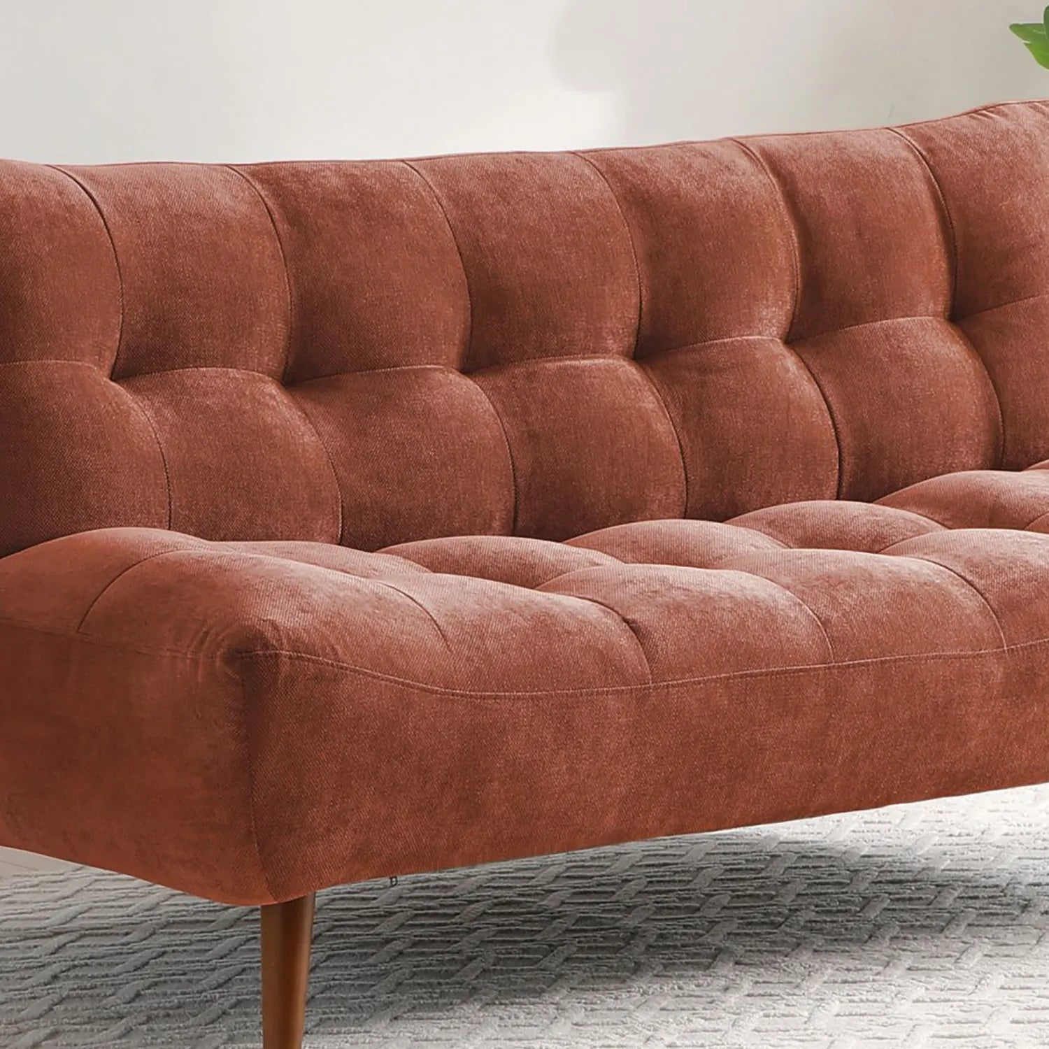 Venus Terracotta Chenille Sofa Bed