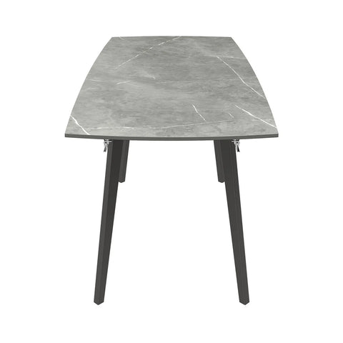 Vera 120-180cm Matte Grey Ceramic Pull-out Extending Dining Table