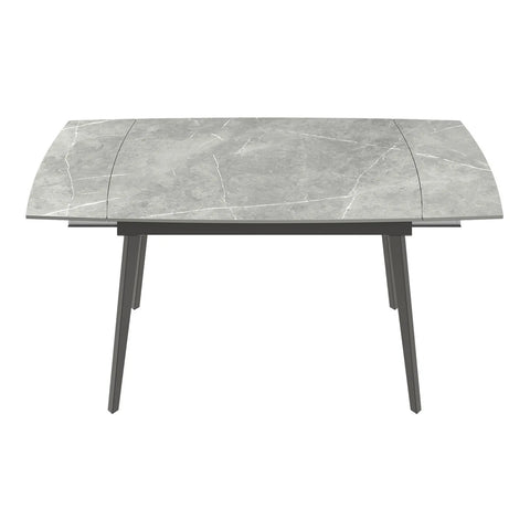 Vera 120-180cm Matte Grey Ceramic Pull-out Extending Dining Table