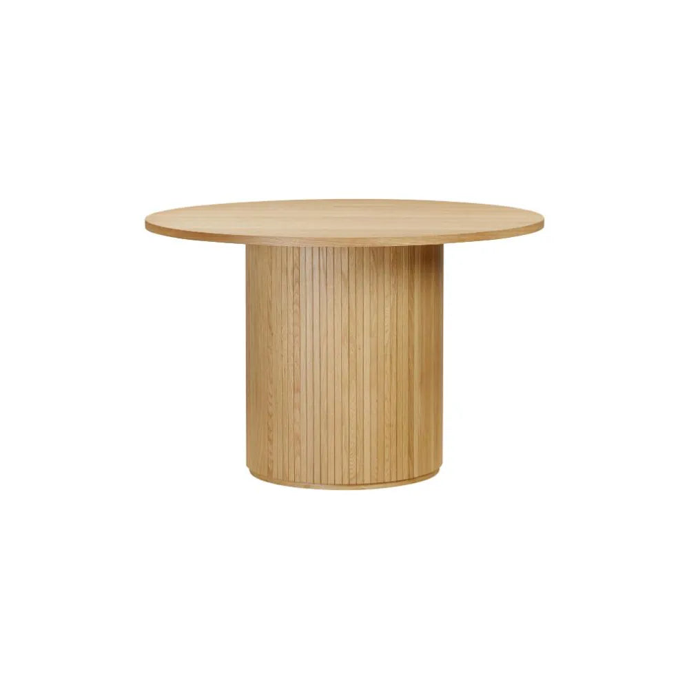 Vernon 1.2M Natural Oak Round Dining Table