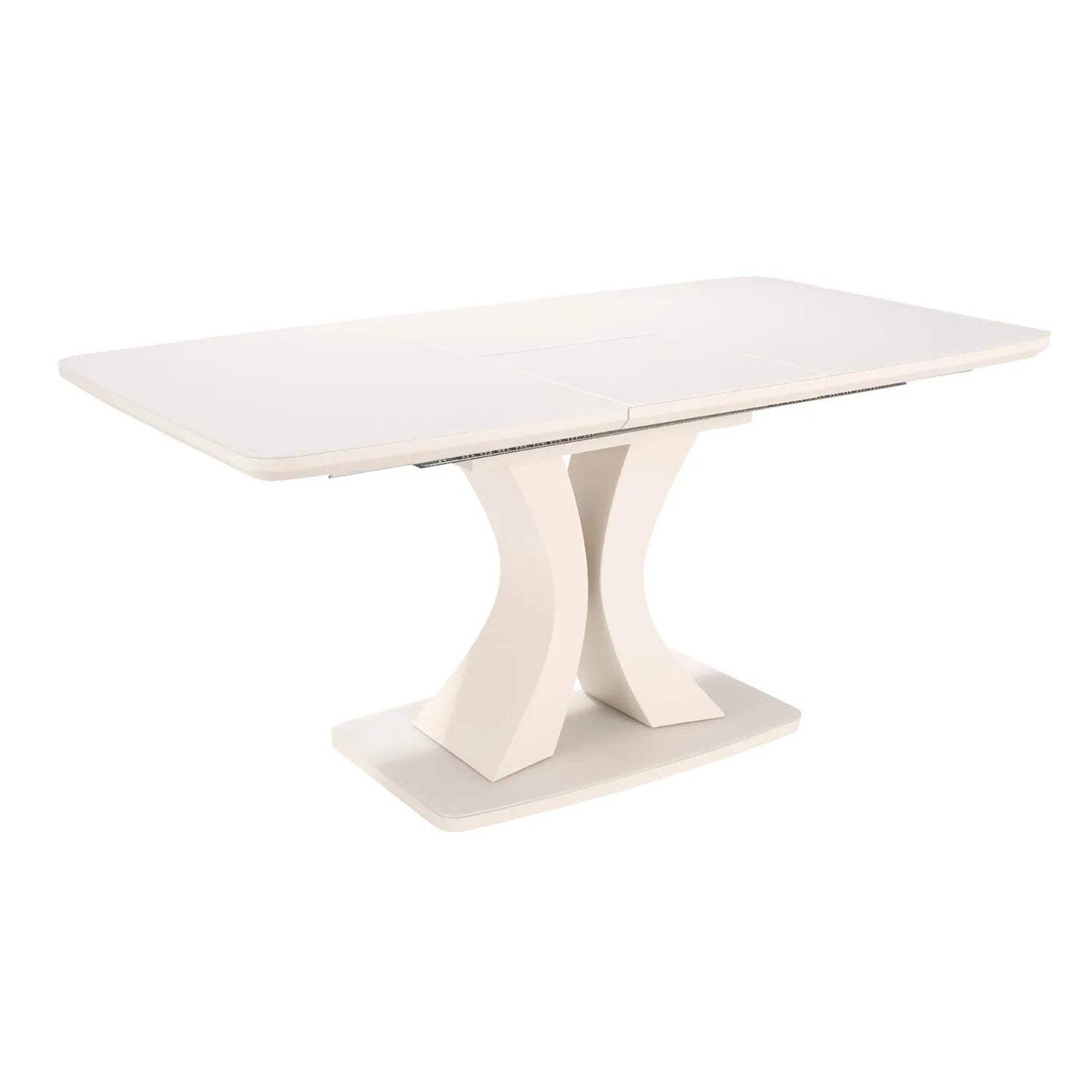 Delta 120-160cm Extendable Greige Dining Table