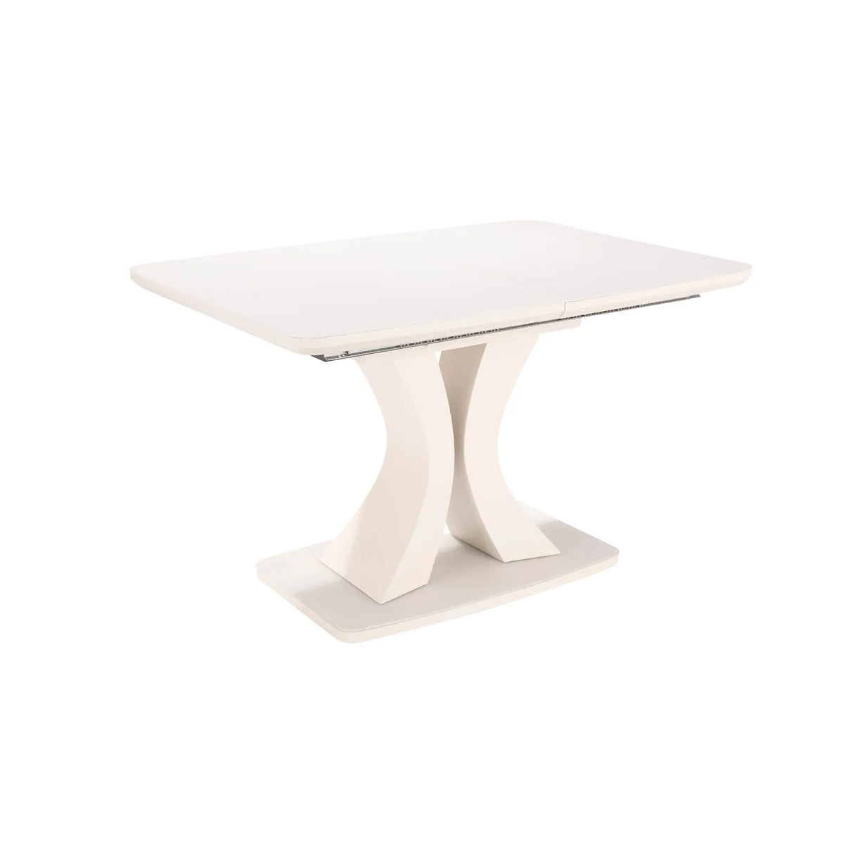 Delta 120-160cm Extendable Greige Dining Table