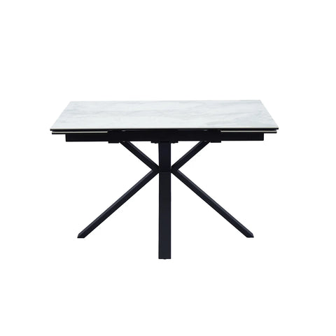 Vida Small 4 Seater White Extending Dining Table