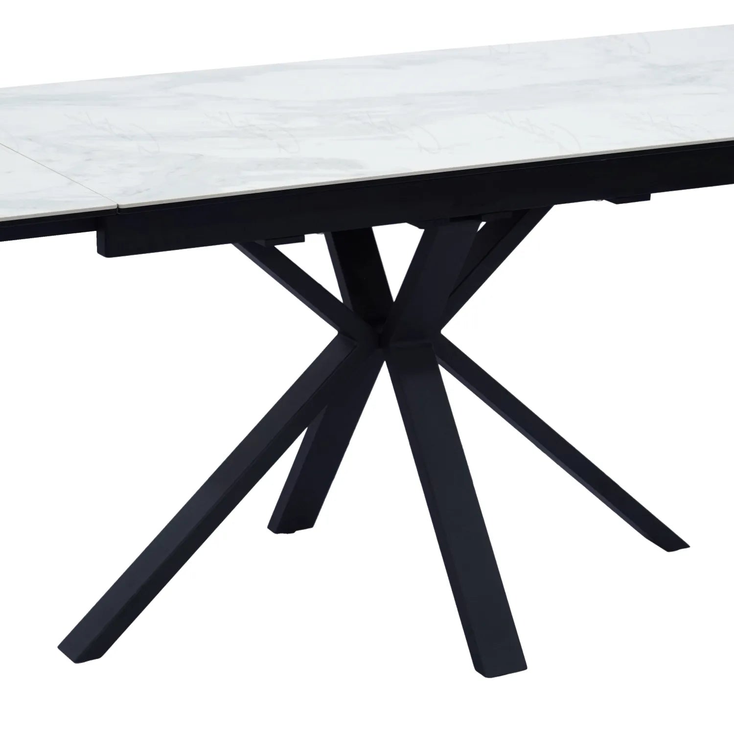 Vida Small White Extending Dining Table