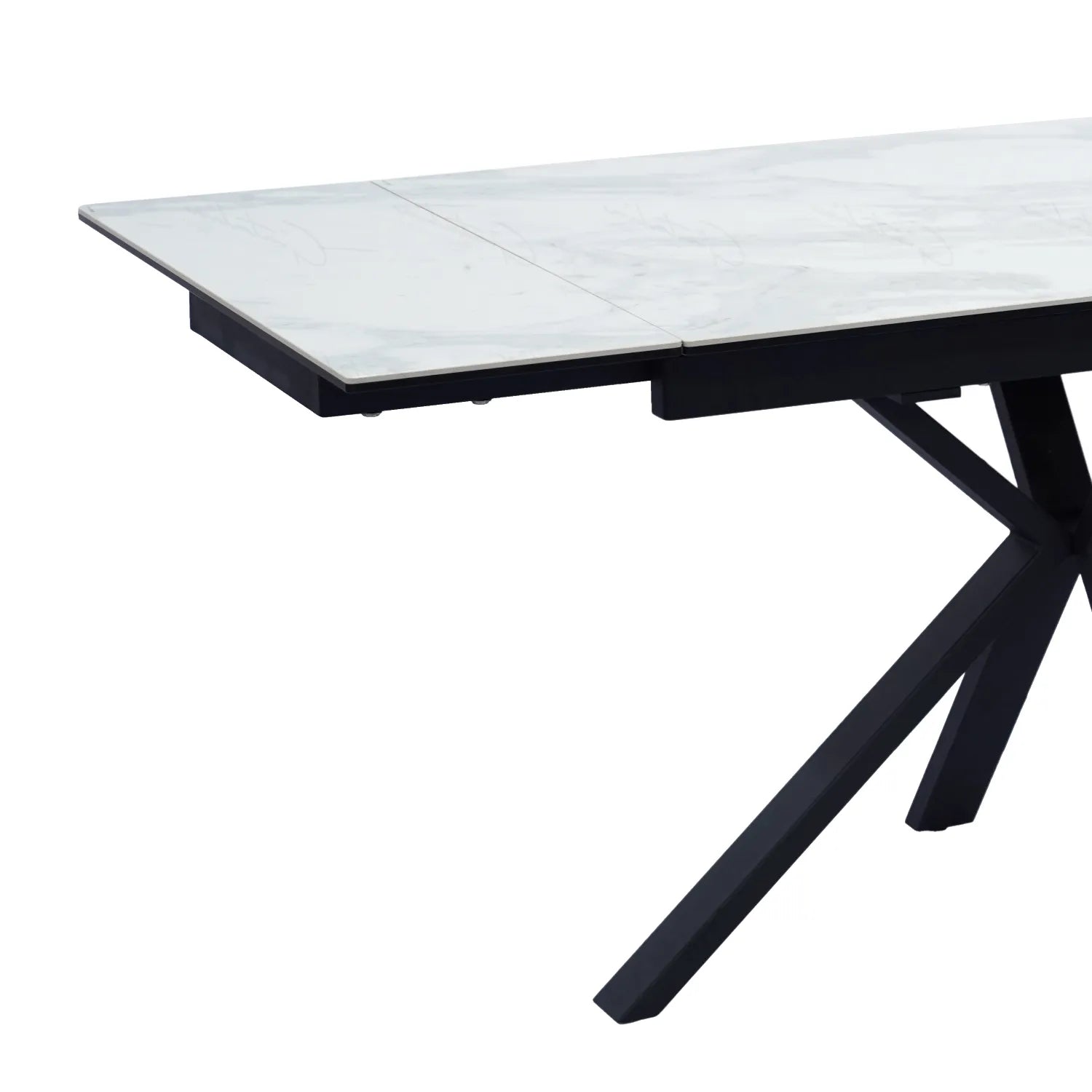 Vida Small White Extending Dining Table