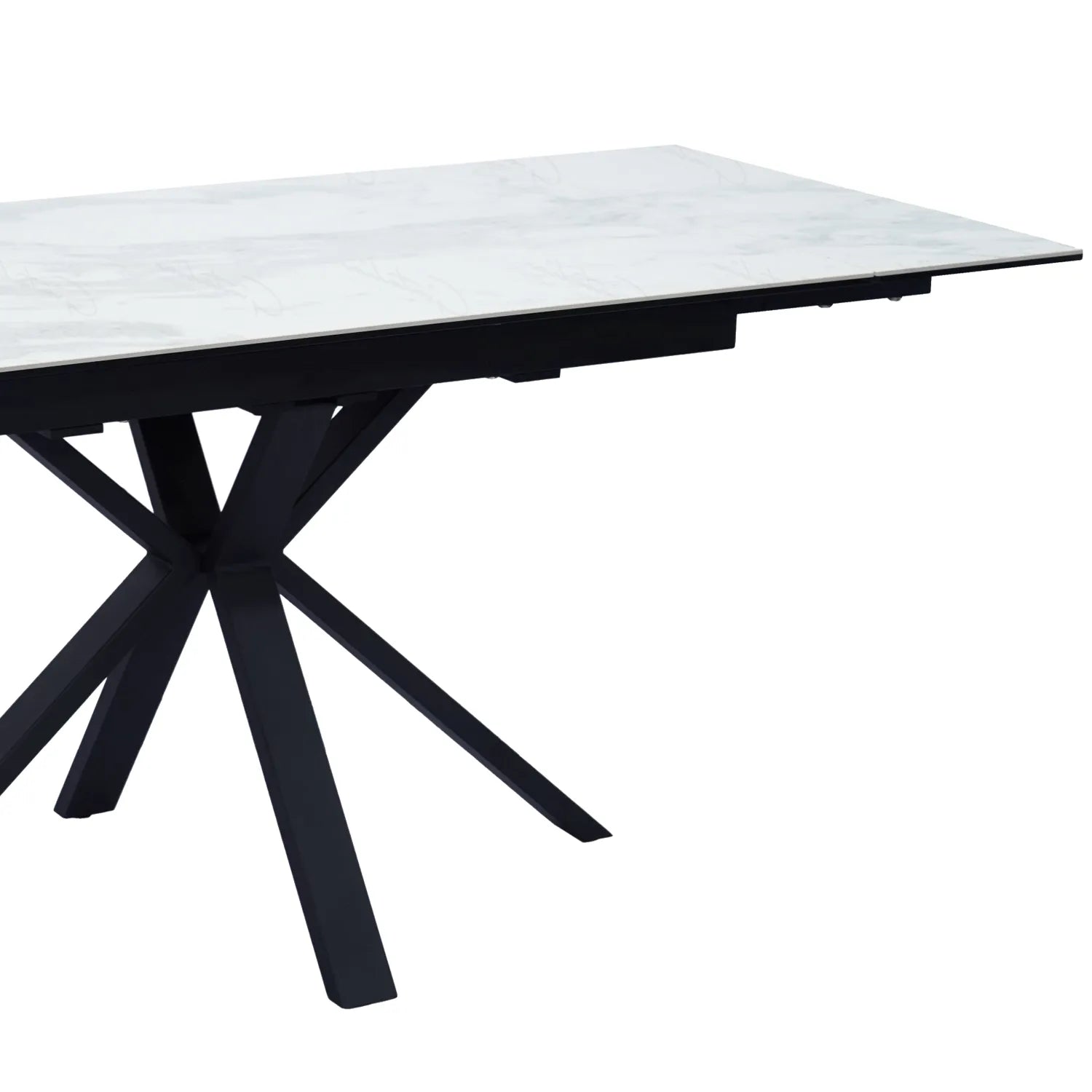 Vida Small White Extending Dining Table