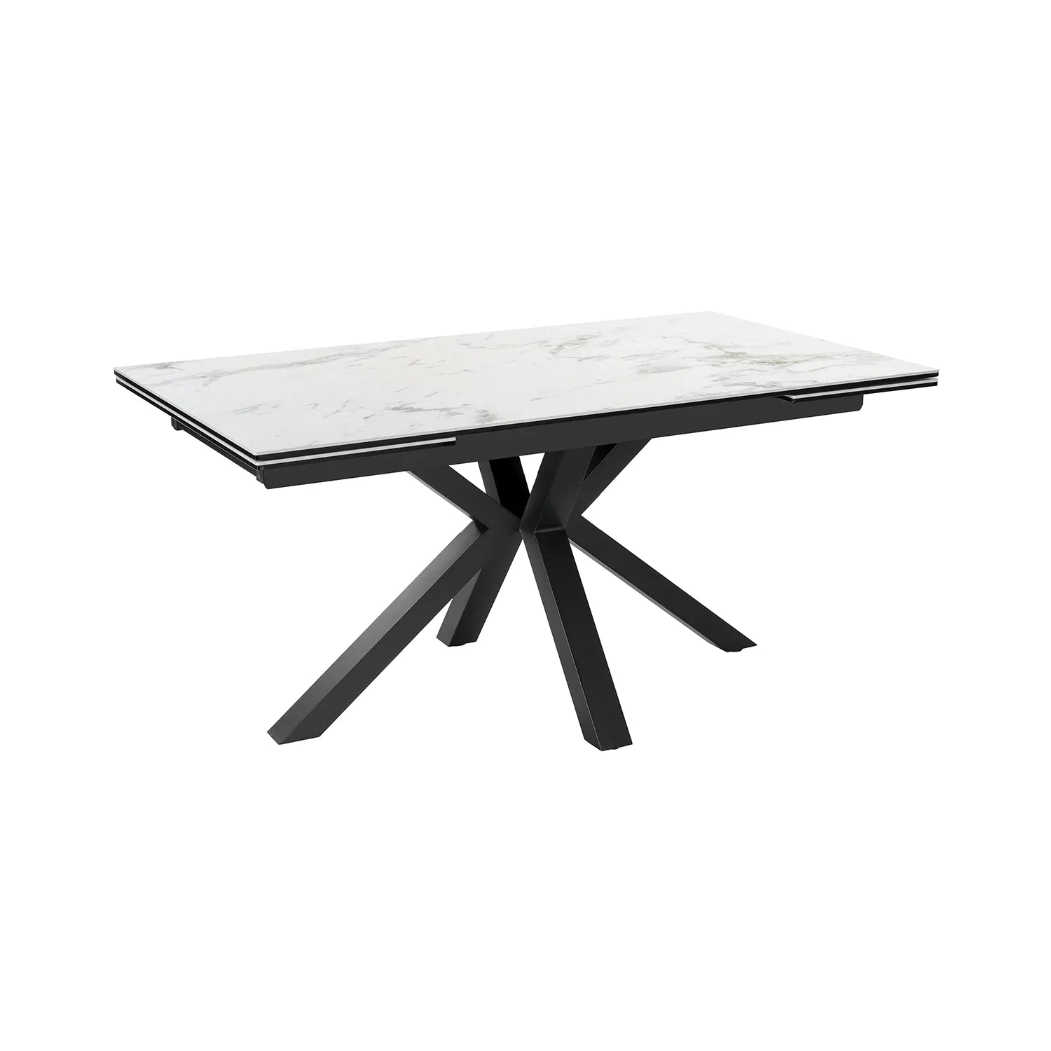 Vida White Extending Dining Table