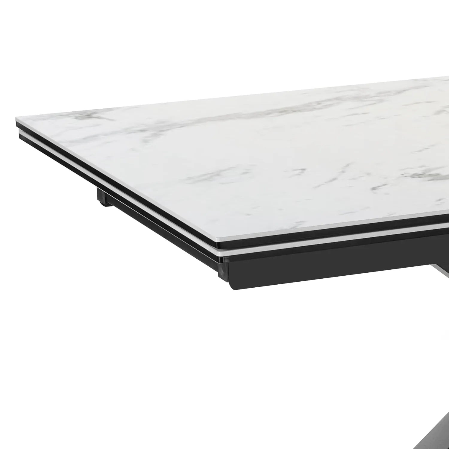 Vida White Extending Dining Table