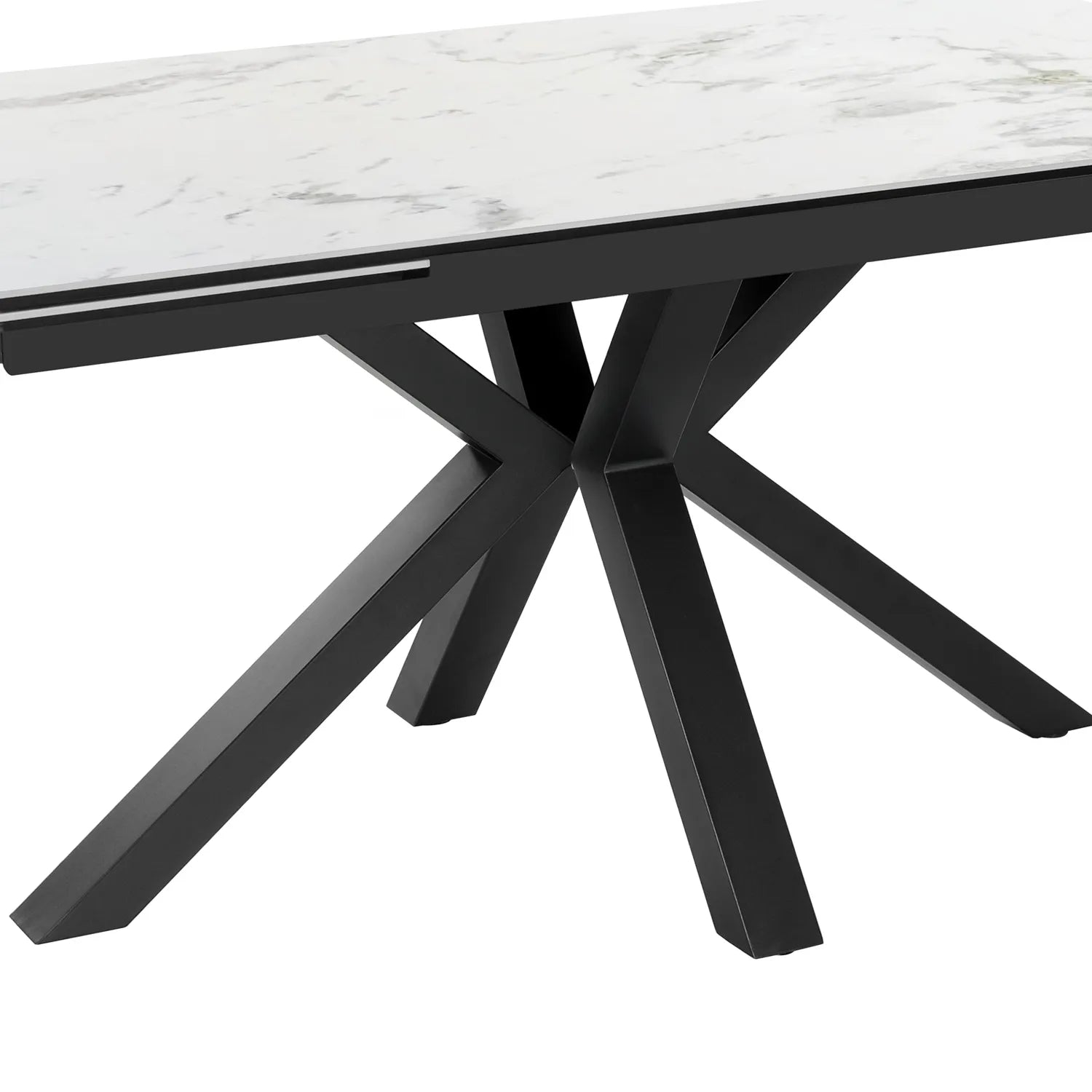 Vida White Extending Dining Table