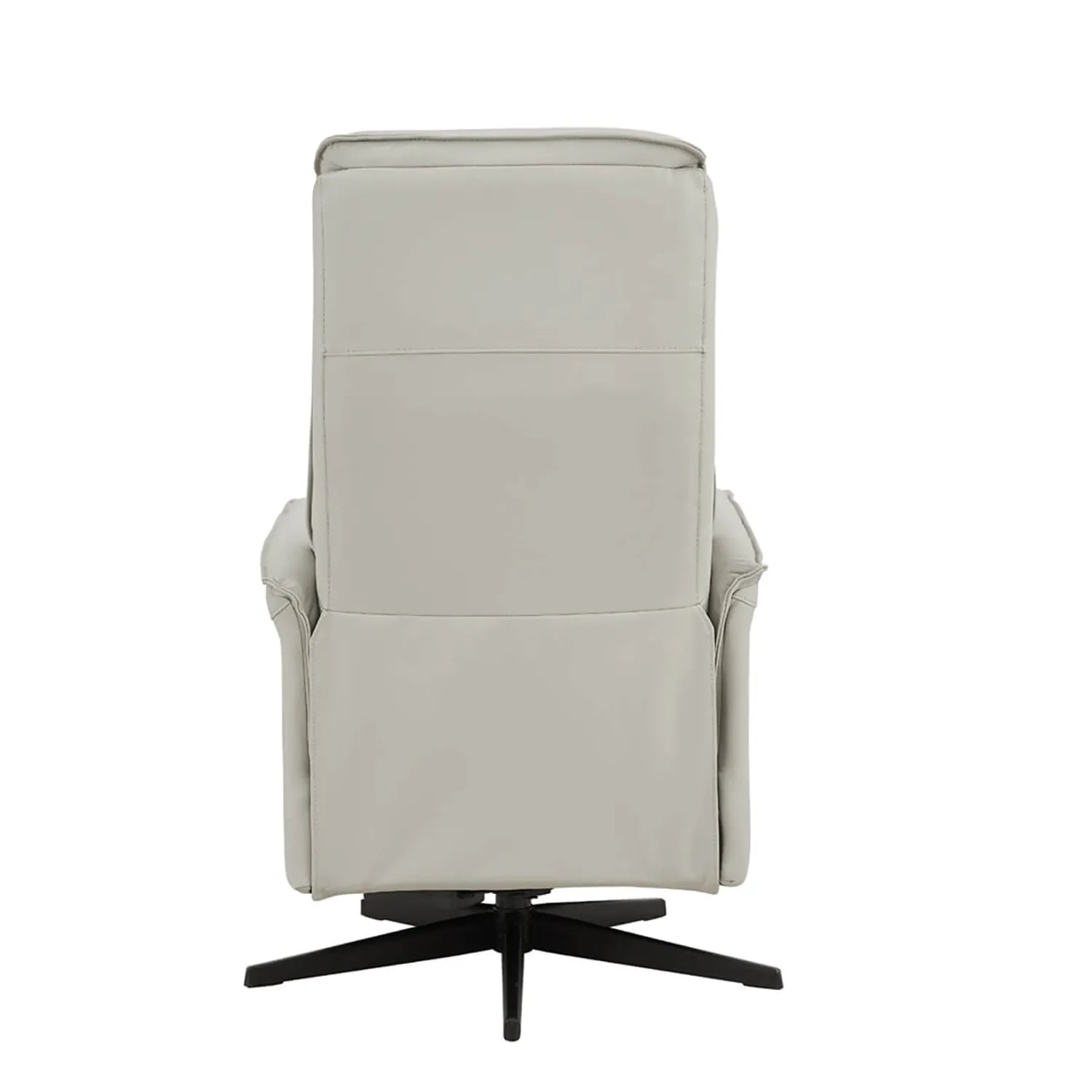 Ivory Vincenzo Leather Swivel Power Recliner Chair