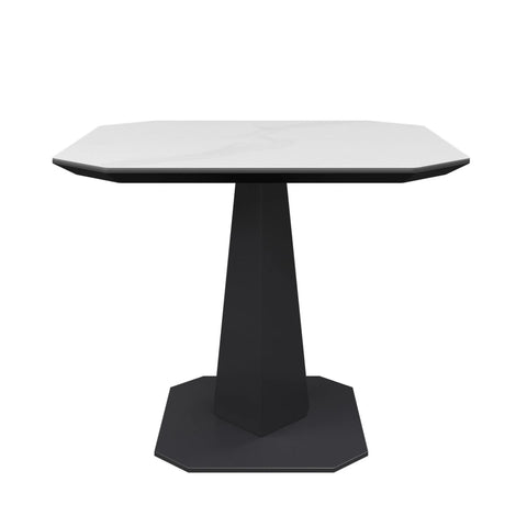 Merlin Matte White Ceramic Side Table. Matching Furniture available-Side-Image