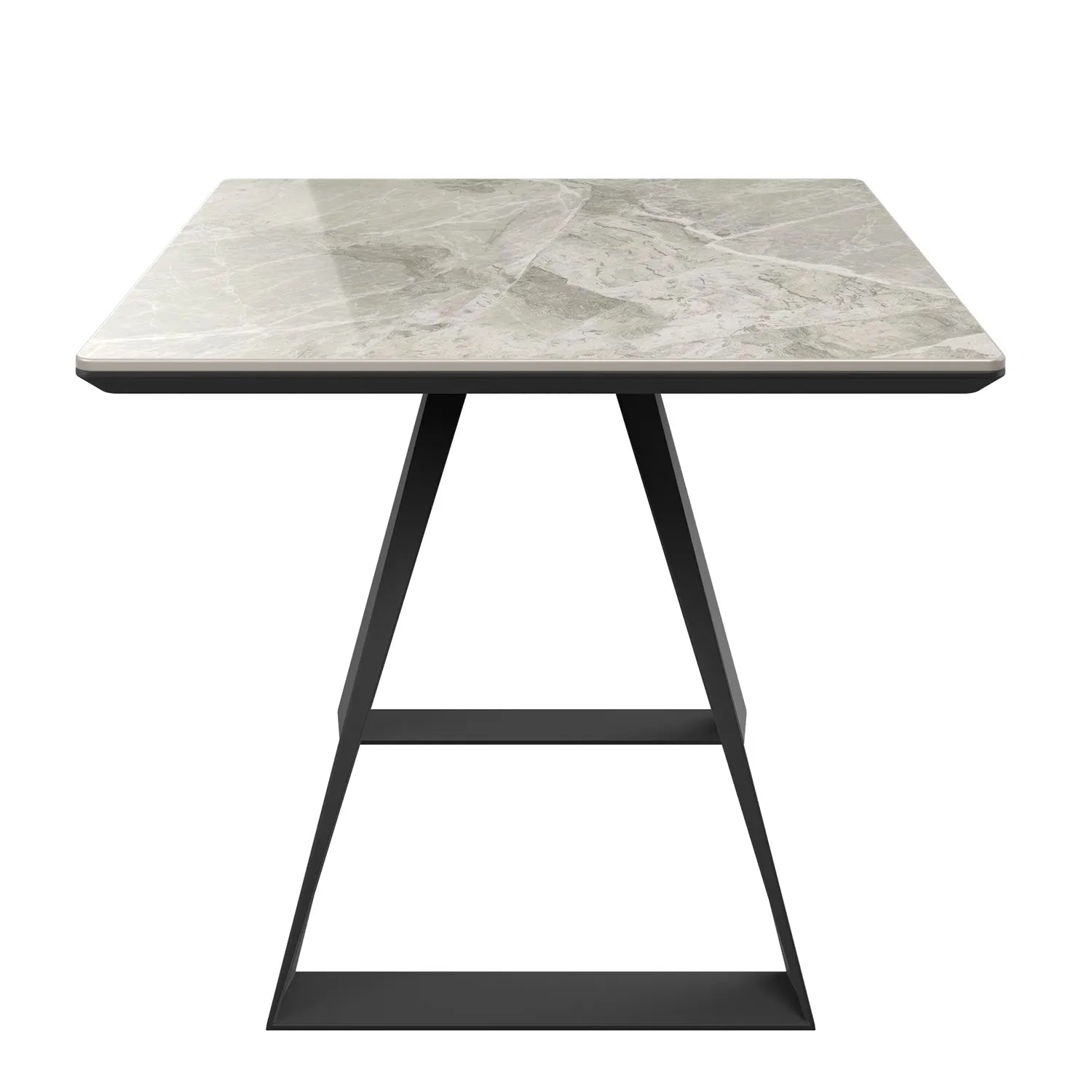 Vortex High Gloss Grey Ceramic Side Table