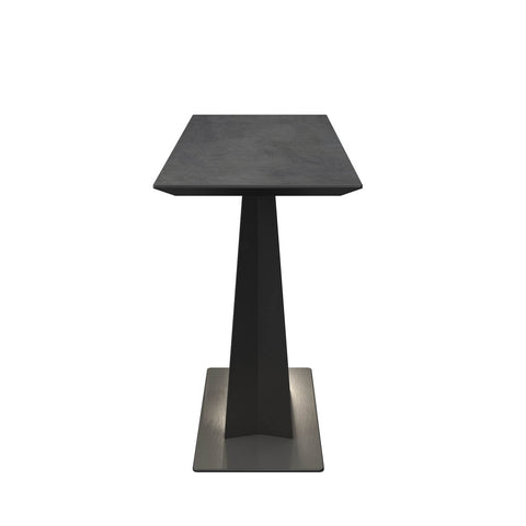 Black Ceramic Top Console Table
