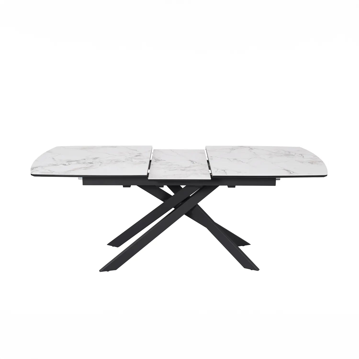 Warrior White Ceramic Extending Dining Table