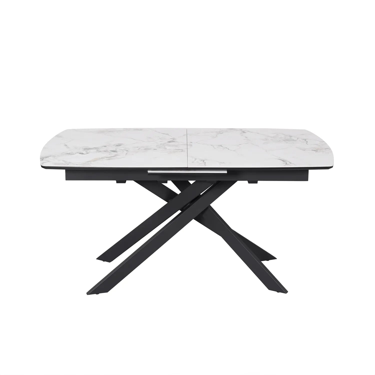 Warrior White Ceramic Extending Dining Table