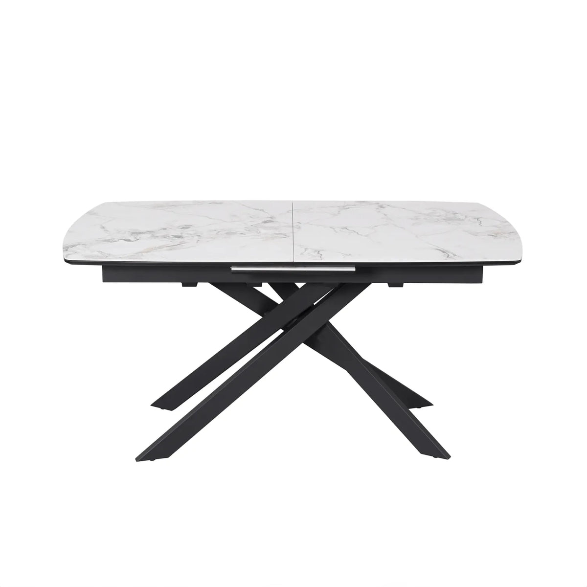 Warrior White Ceramic Extending Dining Table, pair with the Warrior Dining Chair, Corner Bench or Low Bench 