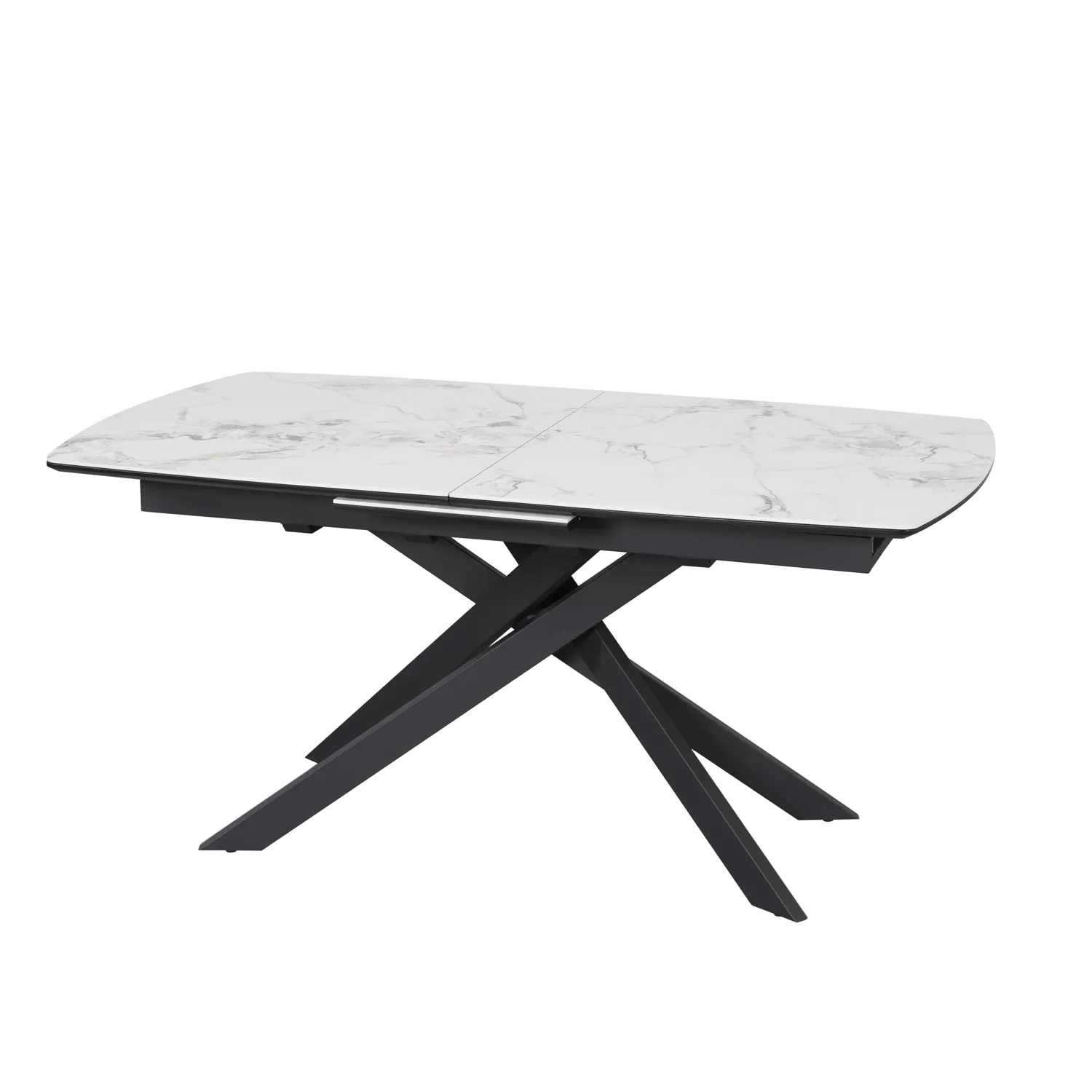 Warrior White Ceramic Extending Dining Table