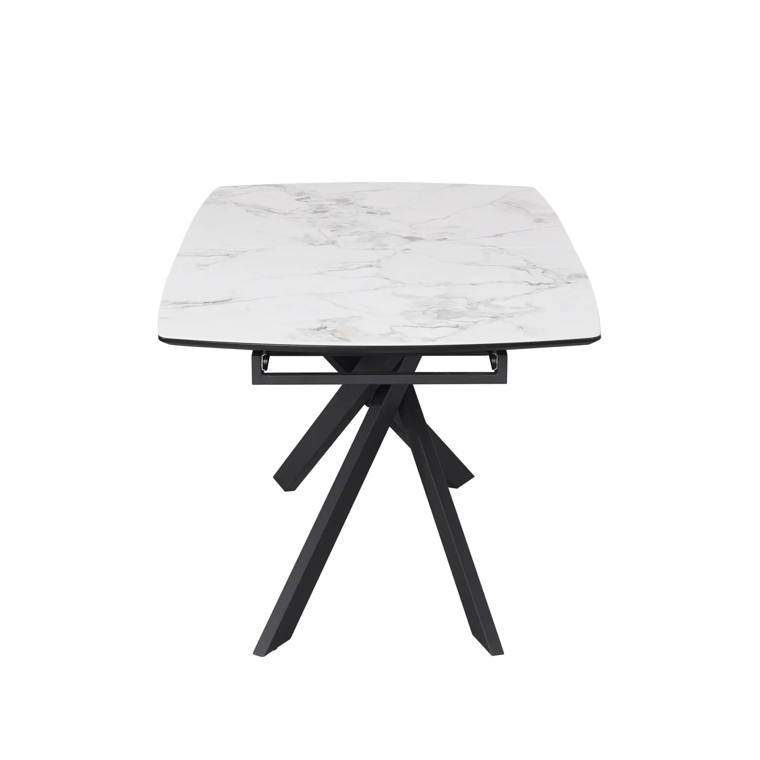 Warrior White Ceramic Extending Dining Table