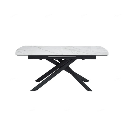 Warrior Large 1.8M White Ceramic Extending Dining Table