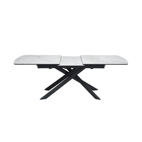 Warrior Large White Extending Dining Table