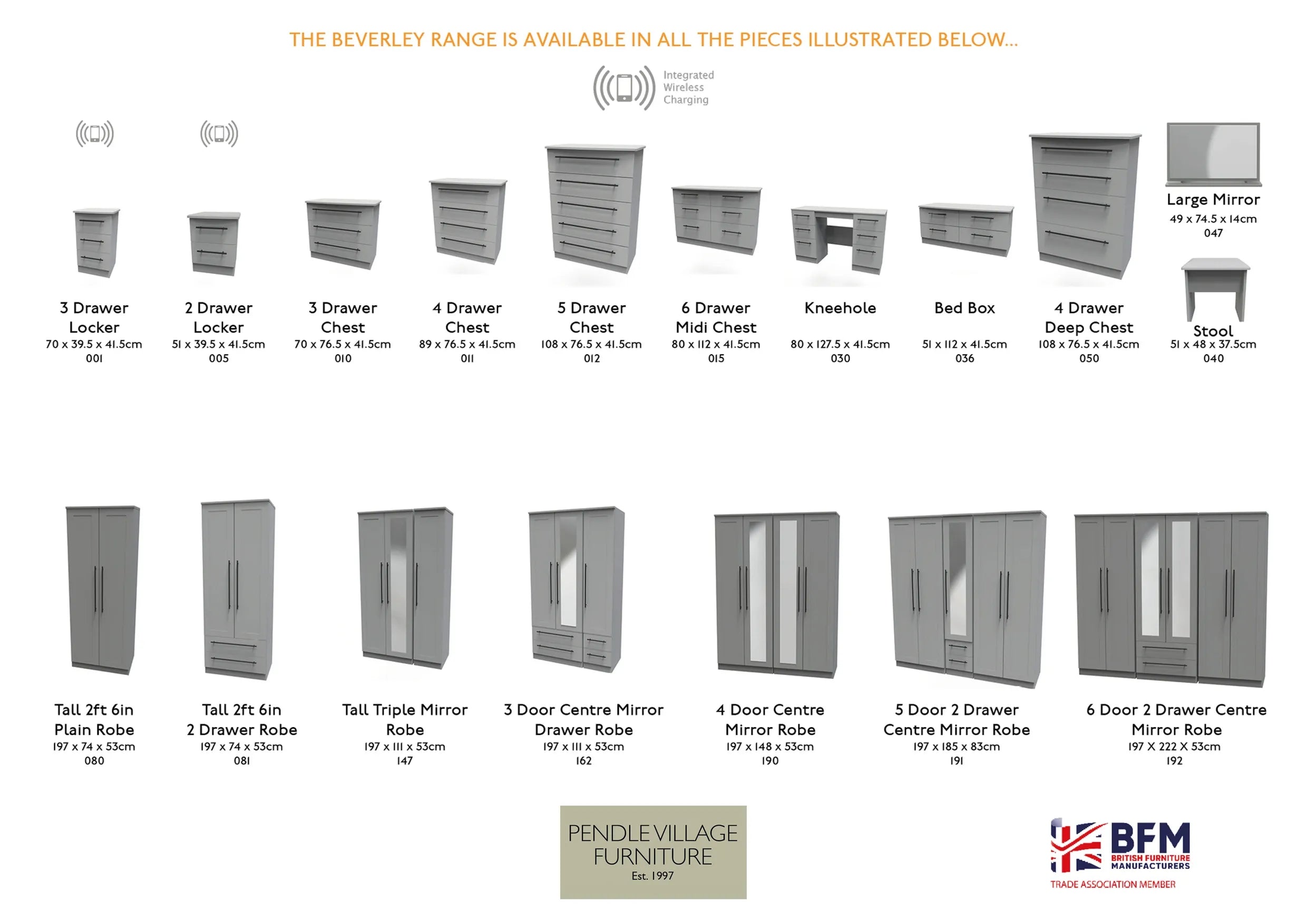 Beverley 4 Drawer Deep Chest