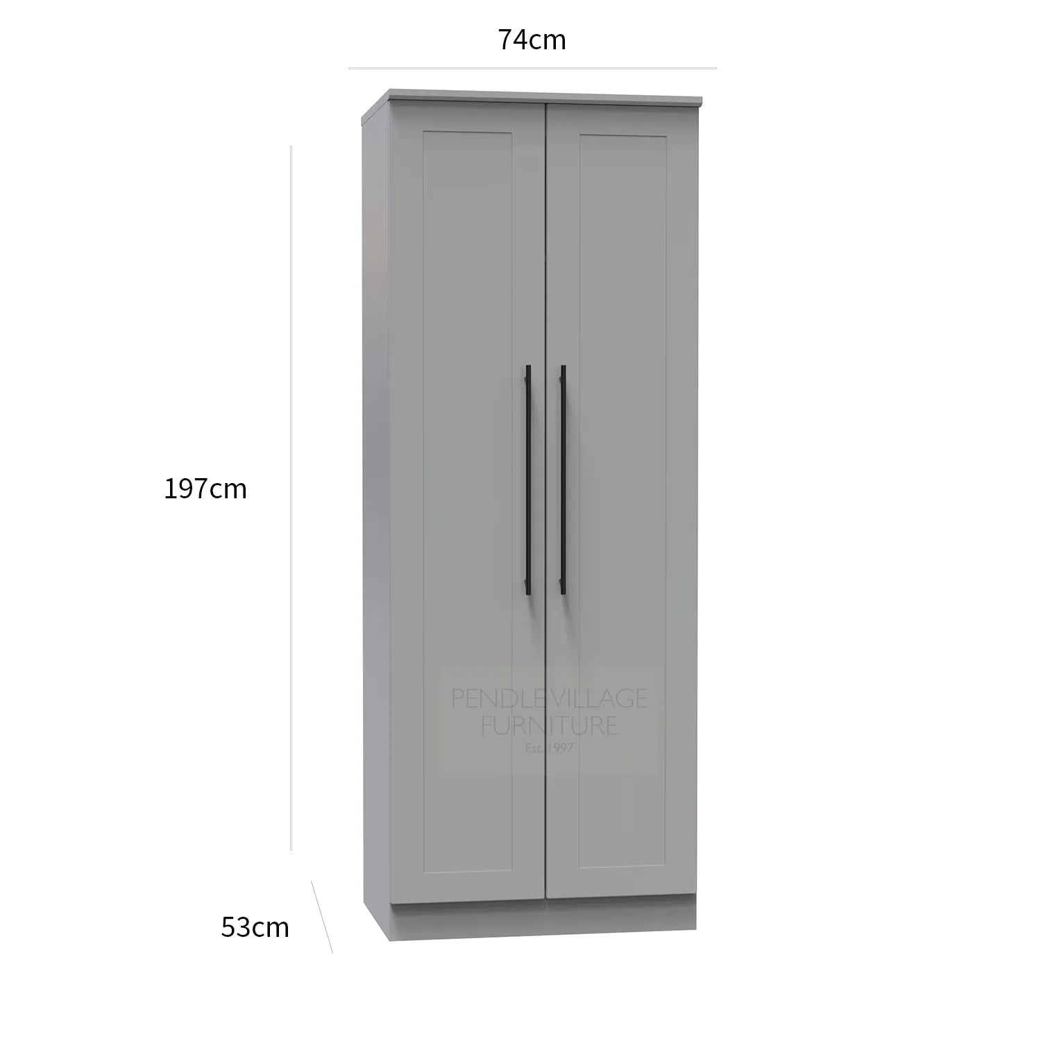 Beverly 2 Door Hinged Wardrobe