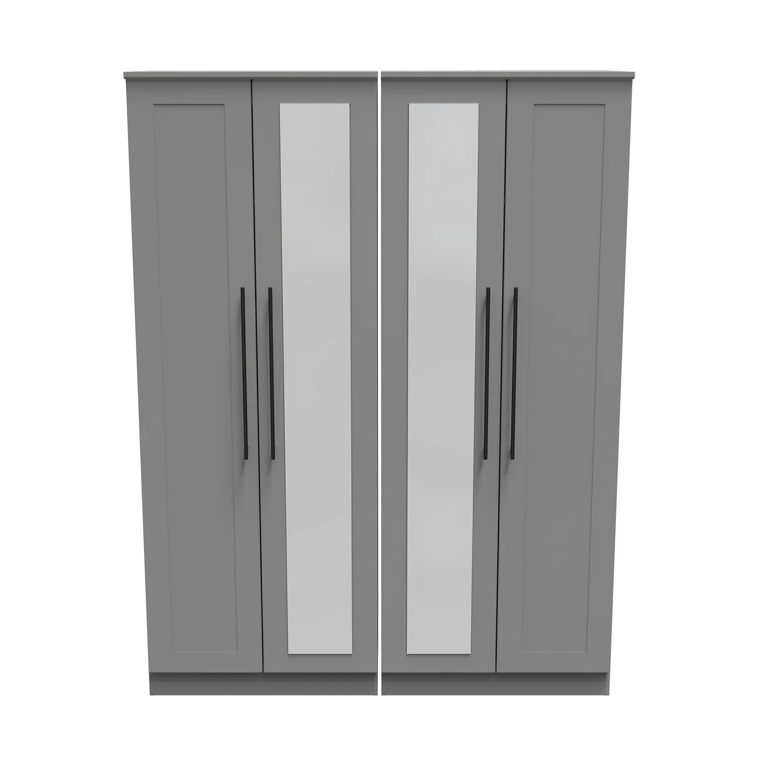 Beverly 4 Door Wardrobe with Mirror