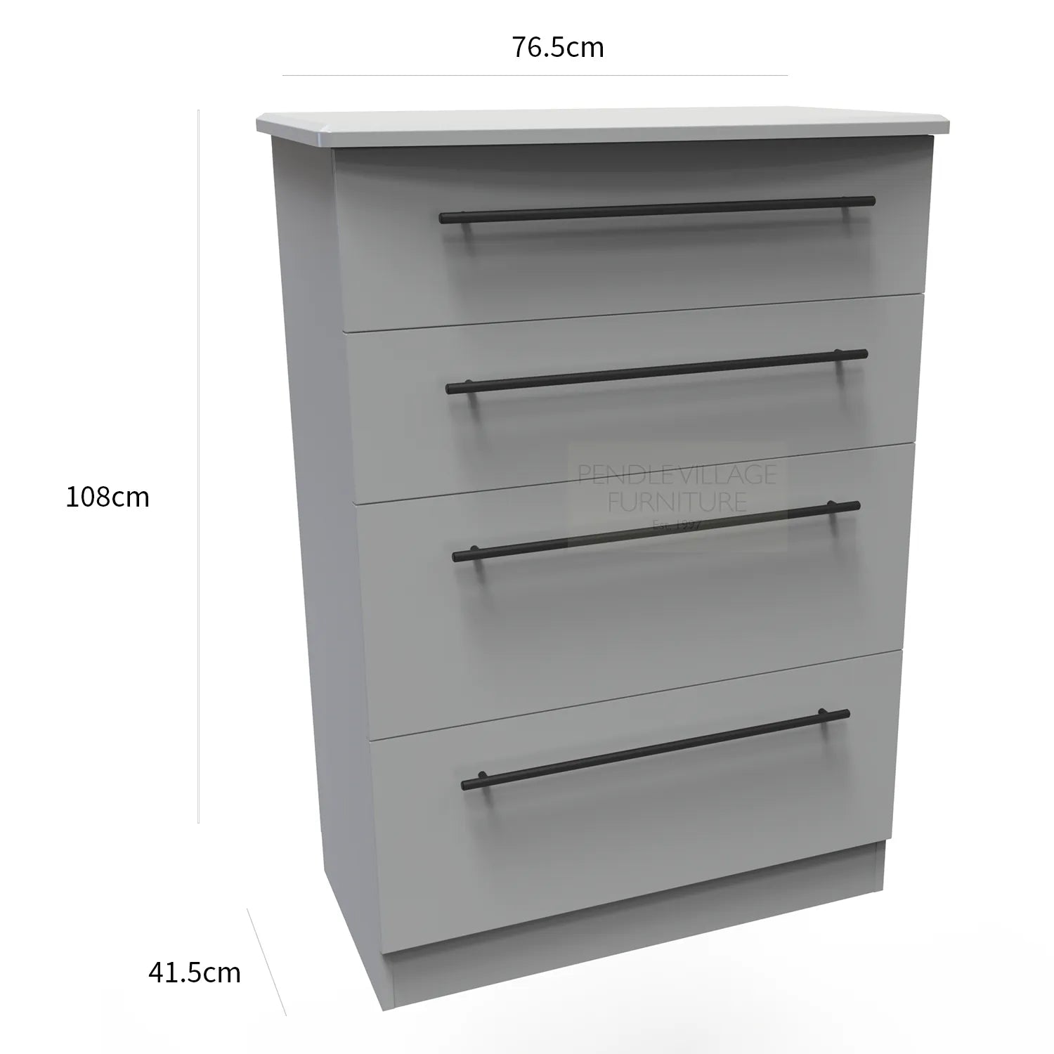 Beverley 4 Drawer Deep Chest