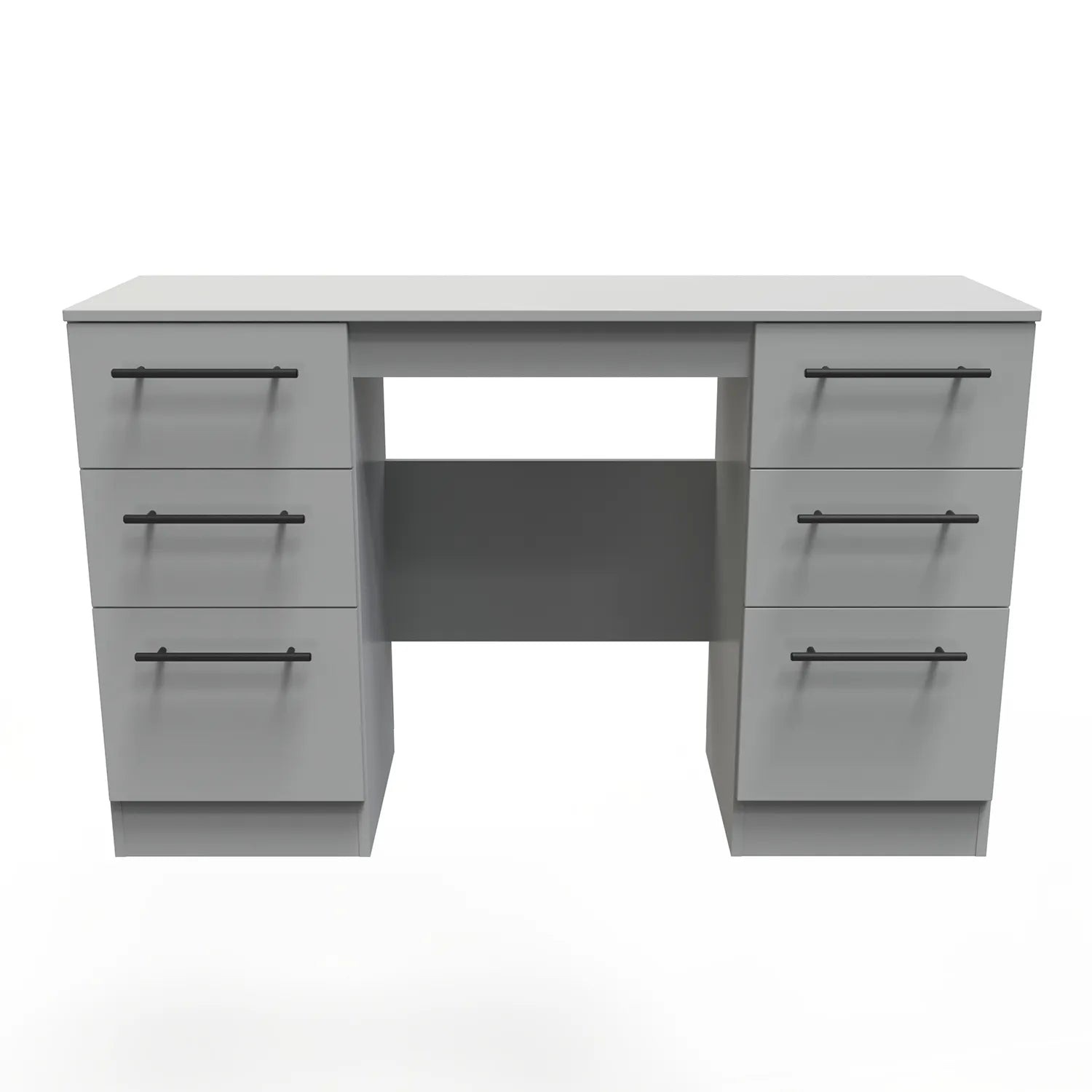 Beverley Dusk Grey Double Pedestal Dressing Table