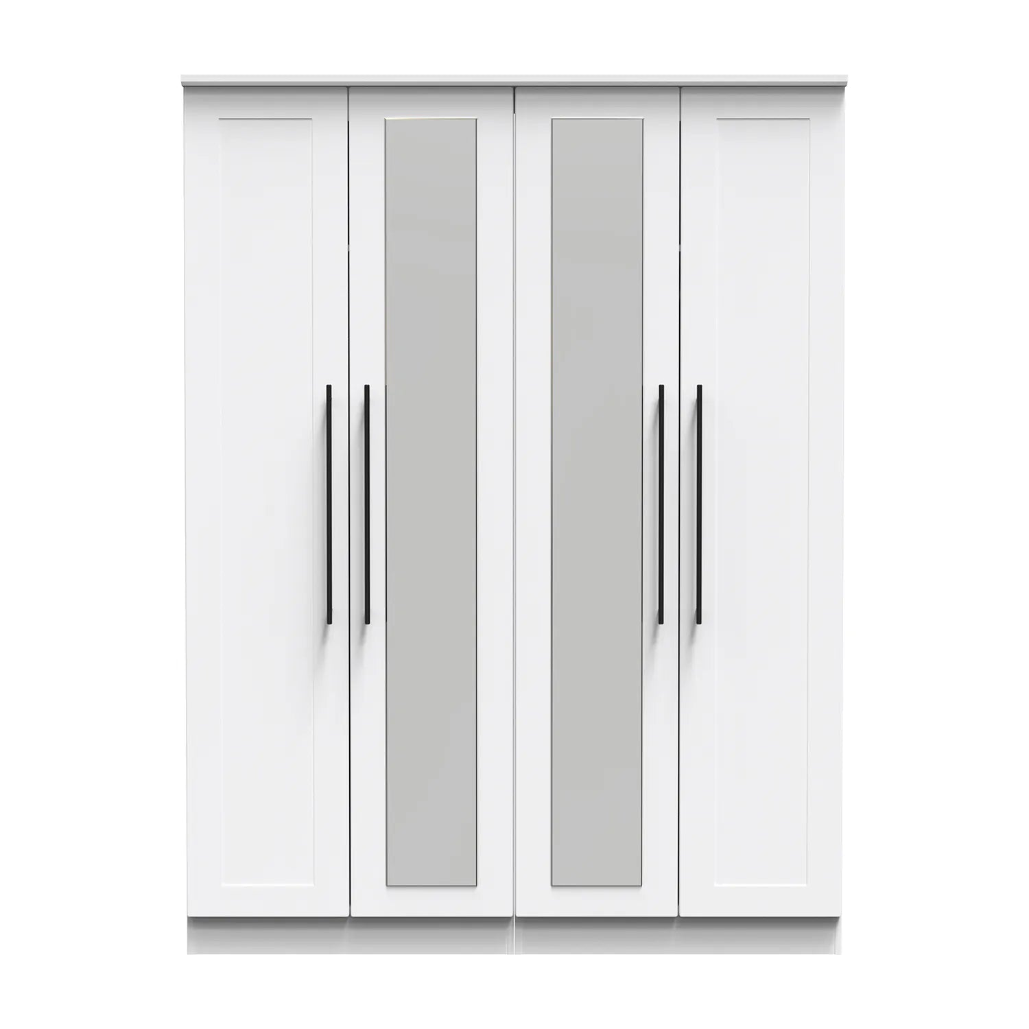 Beverly 4 Door Wardrobe with Mirror