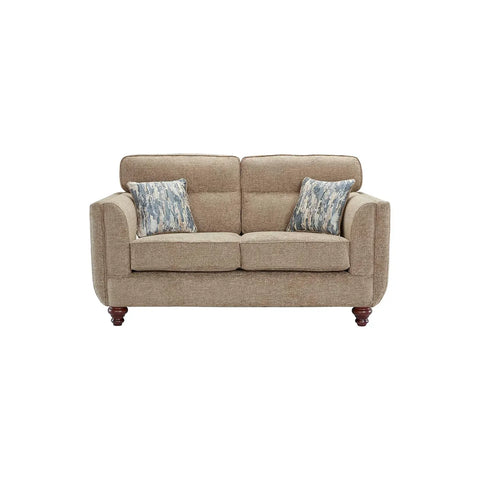 Wellington Fabric Upholstered 2 Seater Sofa in Venice Barley Fabric