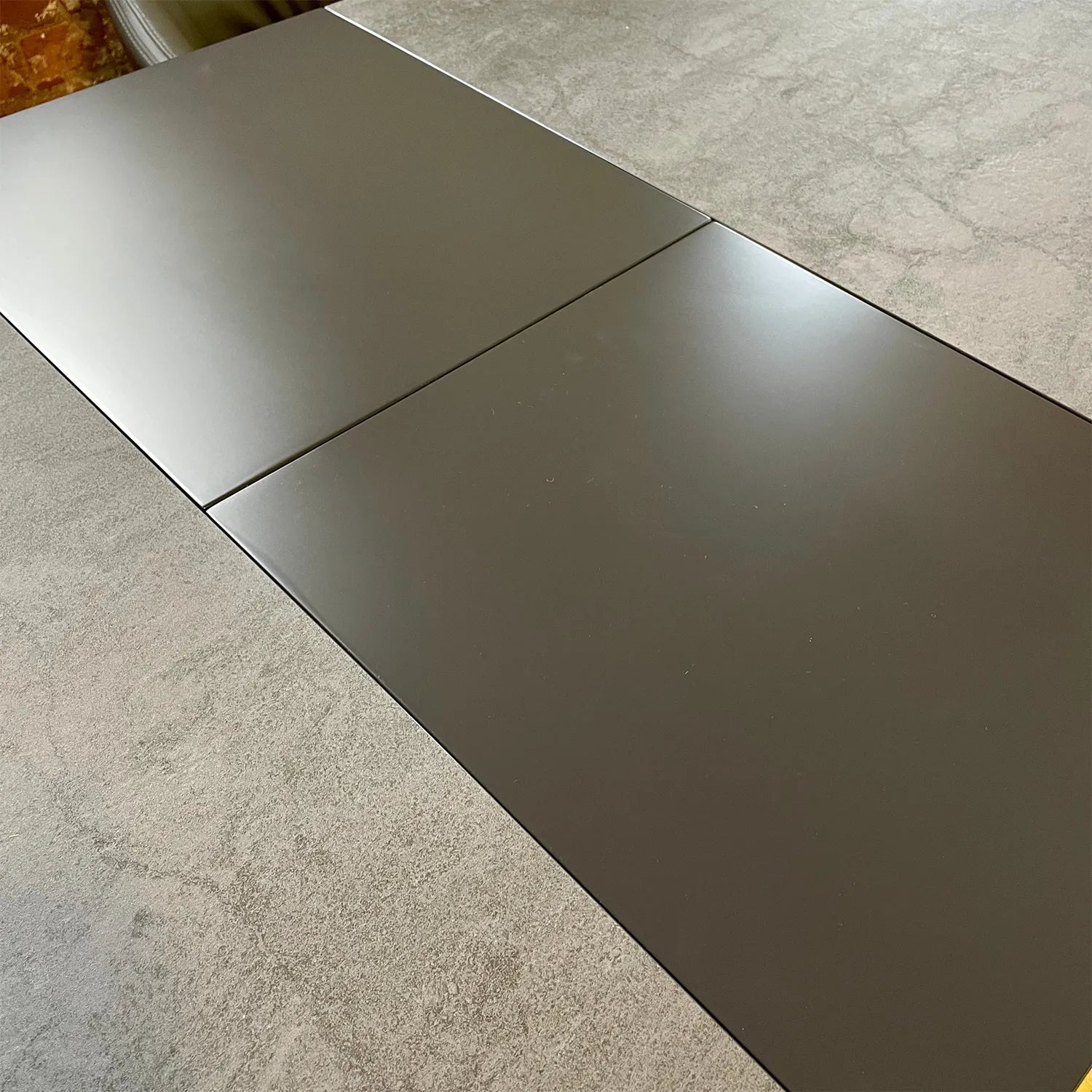 Weston 180-220cm Grey Ceramic Extending Dining Table