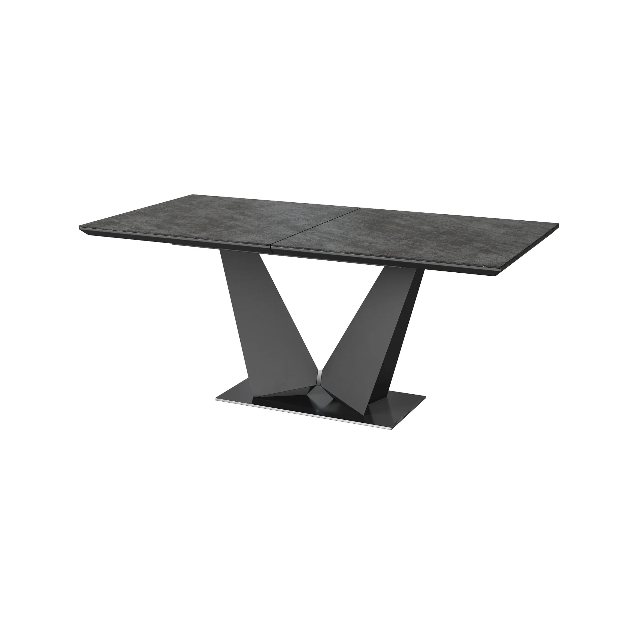 Weston 180-220cm Grey Ceramic Extending Dining Table