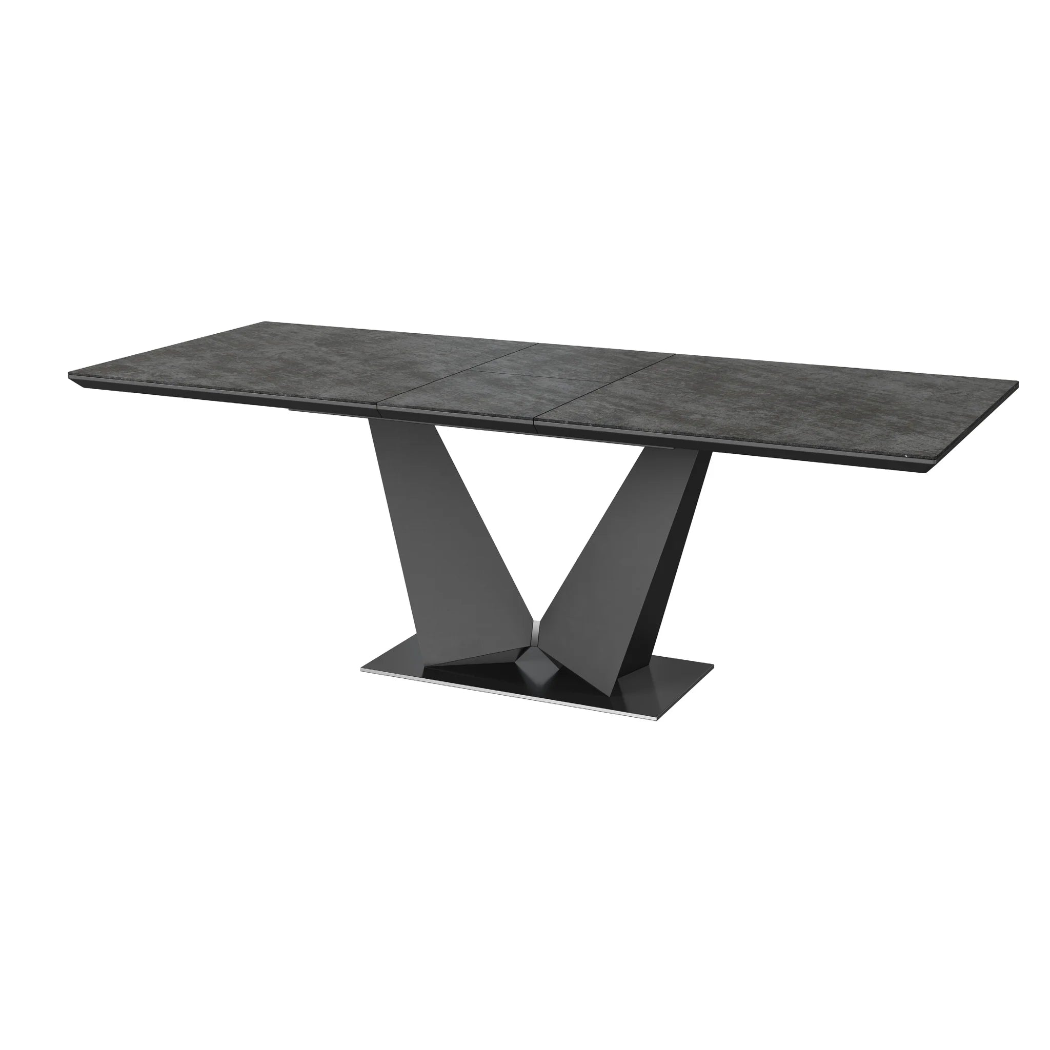 Weston 180-220cm Grey Ceramic Extending Dining Table