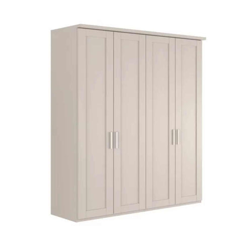 Wiemann Kempton 4 Door Hinged Wardrobe with Cornice in Champagne Colour