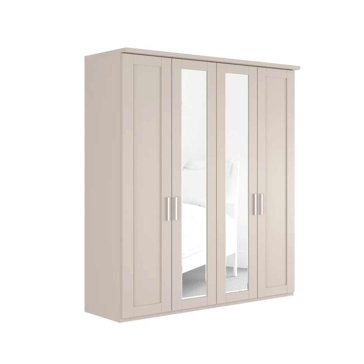 Wiemann Kempton 4 Door Hinged Wardrobe with Mirror