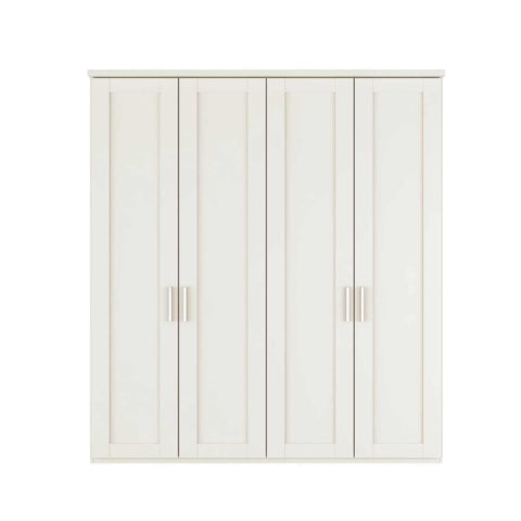 Wiemann Kempton 4 Door Hinged Wardrobe in White Colour