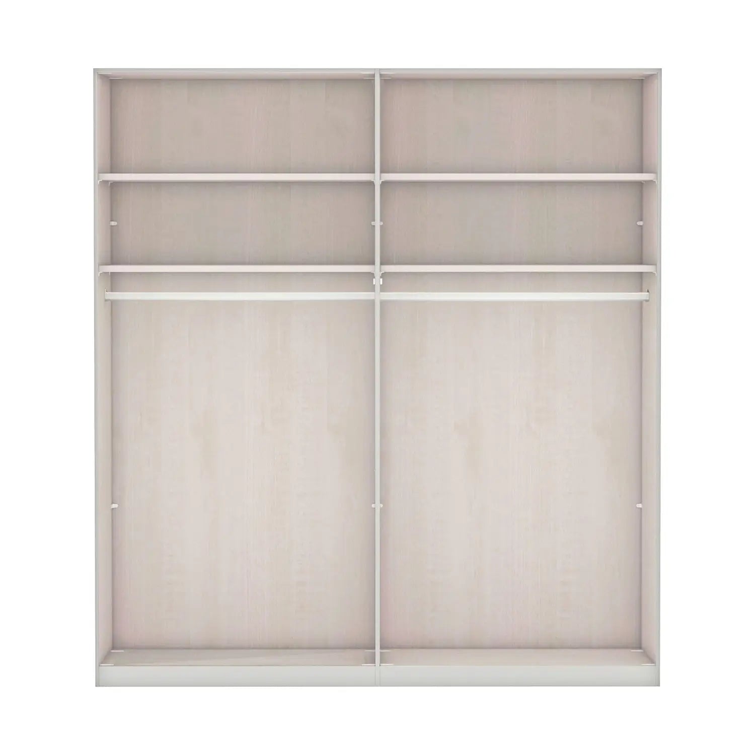 Wiemann Houston 150cm Graphite Glass & Mirror Front 2 Door Sliding Wardrobe -Interior Details 