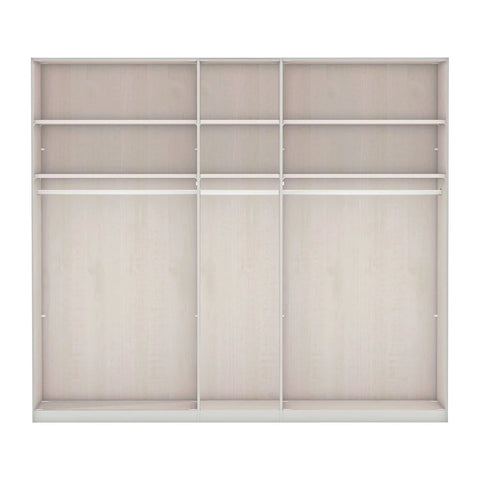 Wiemann Kempton 5 Door Wardrobe with Cornice, Width 250cm Height 220cm  - Interior 