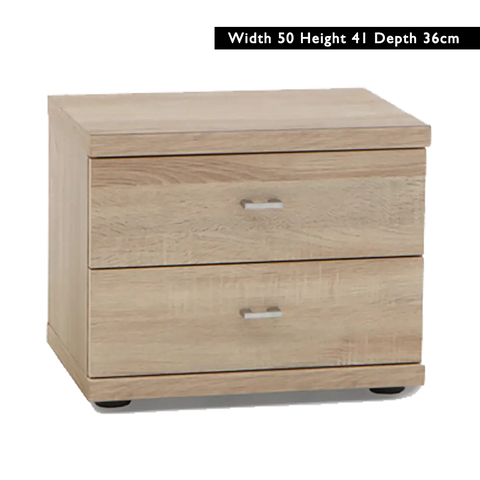 Wiemann Bristol Rustic Oak and Mirror Front 4 Door Wardrobe