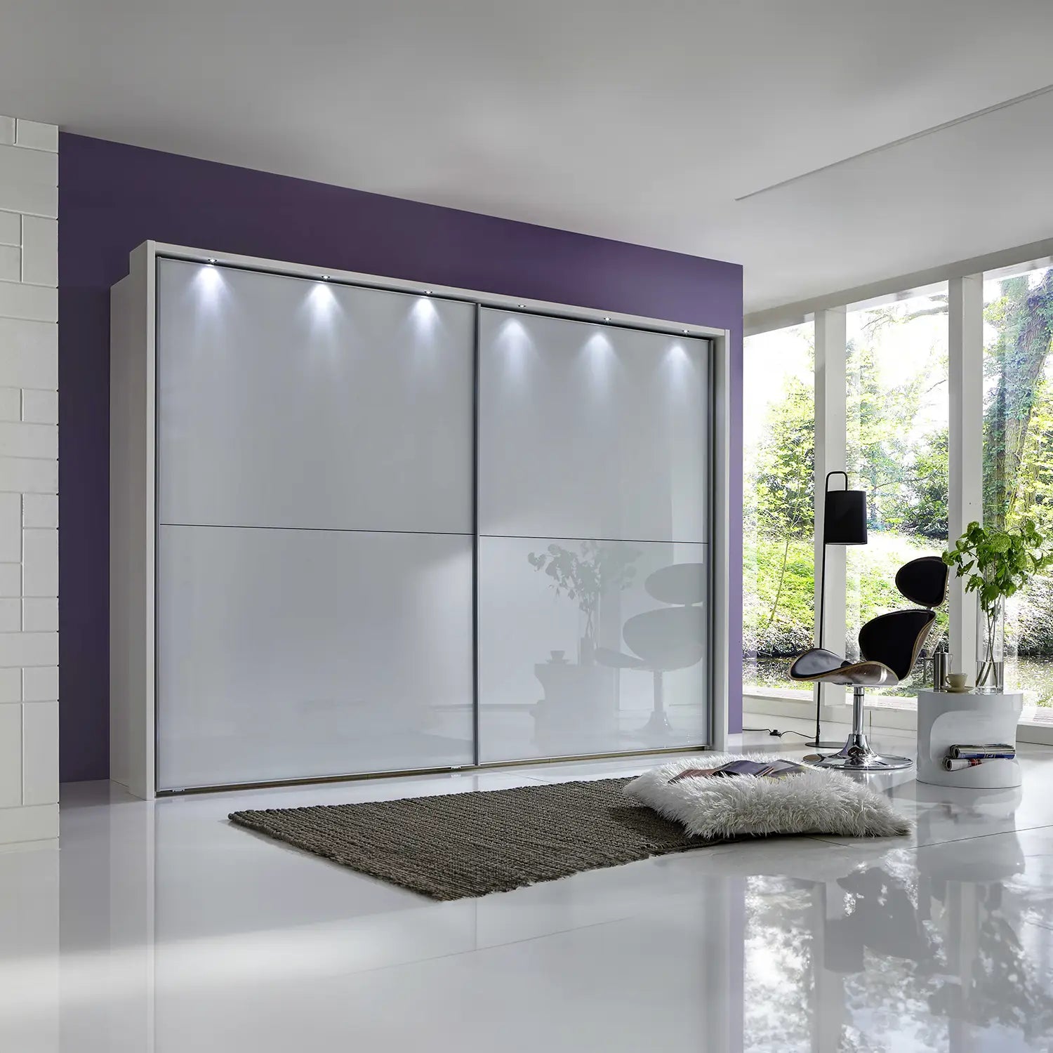 Wiemann Bristol White Sliding Door Wardrobe