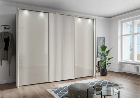 Large Tulsa Sliding Door Wardrobe Width 225, 250, 280, 300, 330 and 400 cm Length and 217 and 236 cm High. 