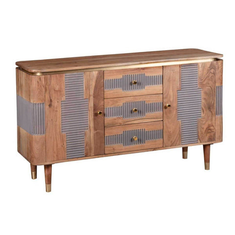 Wilton Acacia Wood 2 Doors and 3 Drawers Sideboard, also available in 2 door - Main Image 