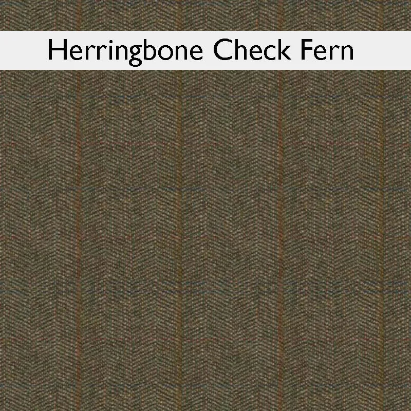 Wood Bros Thetford Chesterfield Sofa - Herringbone Check Fabric