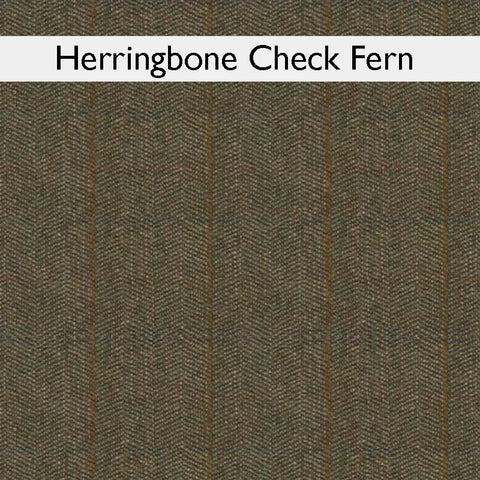 Wood Bros Thetford Chesterfield Sofa - Herringbone Check Fabric