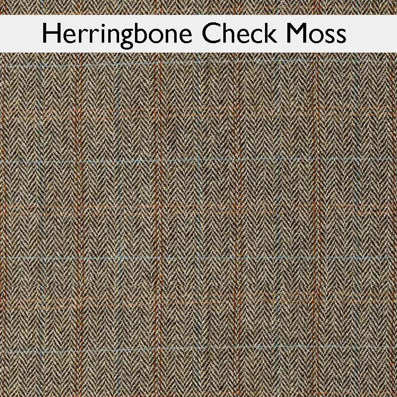 Wood Bros Thetford Chesterfield Sofa - Herringbone Check Fabric