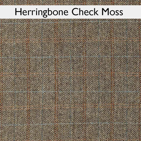 Wood Bros Thetford Chesterfield Sofa - Herringbone Check Fabric