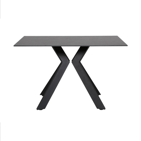 X Black Ceramic Dining Table, available in 120cm and 160cm - Dining Table 