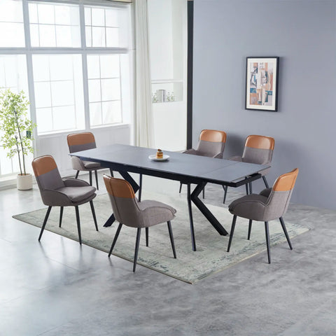 Xenia 160-240cm Light Grey Extension Dining Table